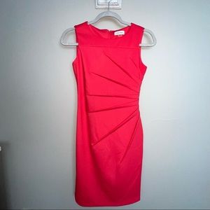 Calvin Klein Salmon Sheath Dress - Sz 2P